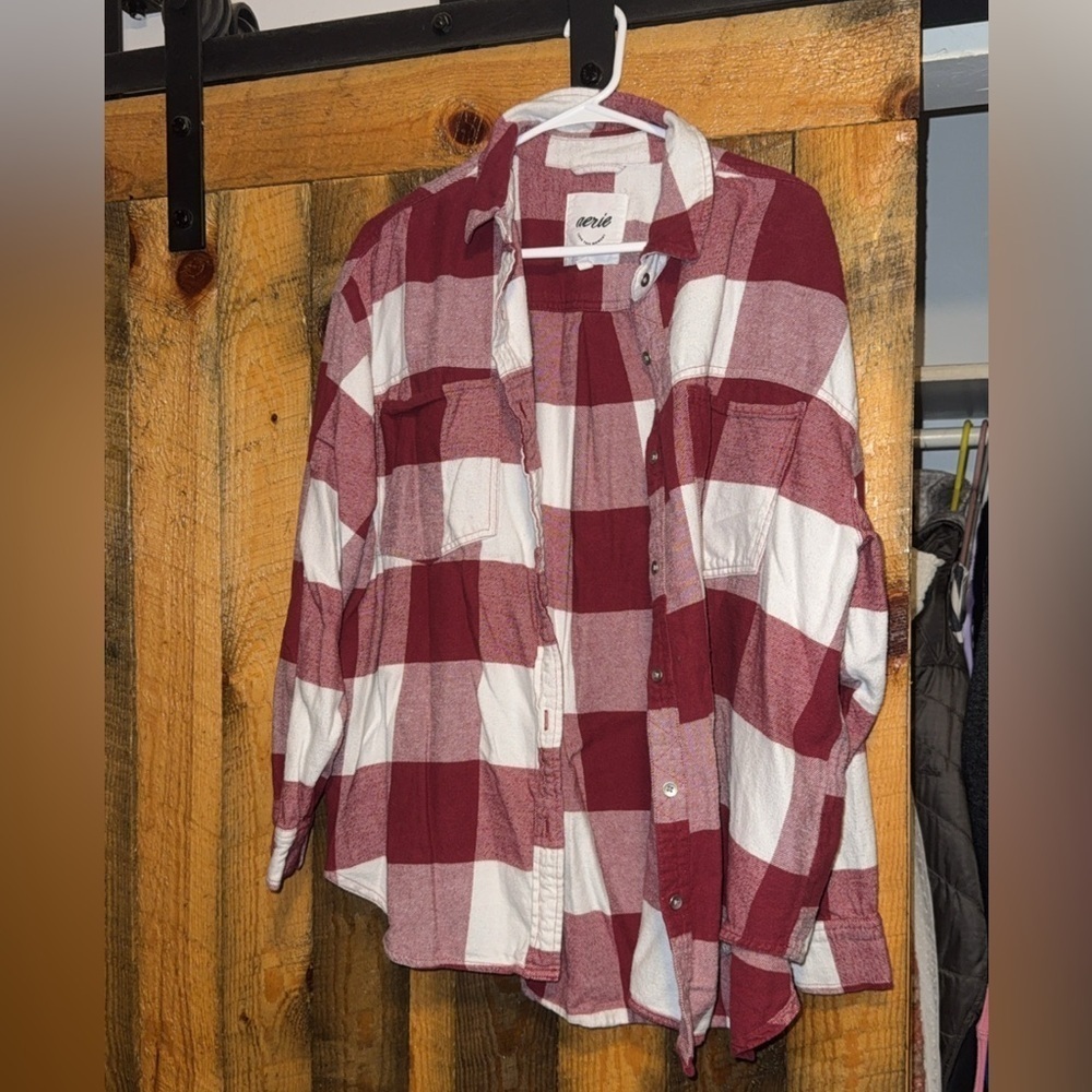 Aerie flannel shacket